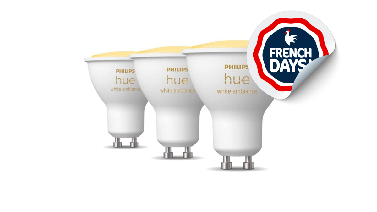 Les 3 ampoules Philips Hue GU10 White