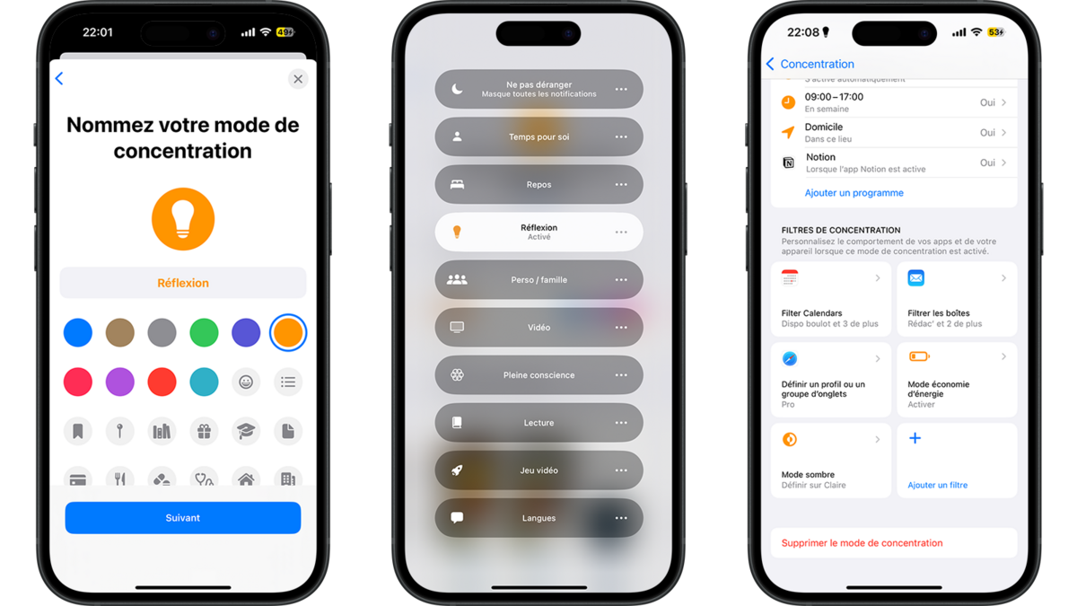 Comment configurer les modes de concentration ? © Clubic