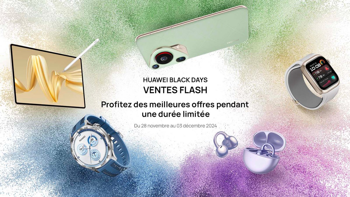 Les Black Days battent leur plein chez HUAWEI ! @Huawei