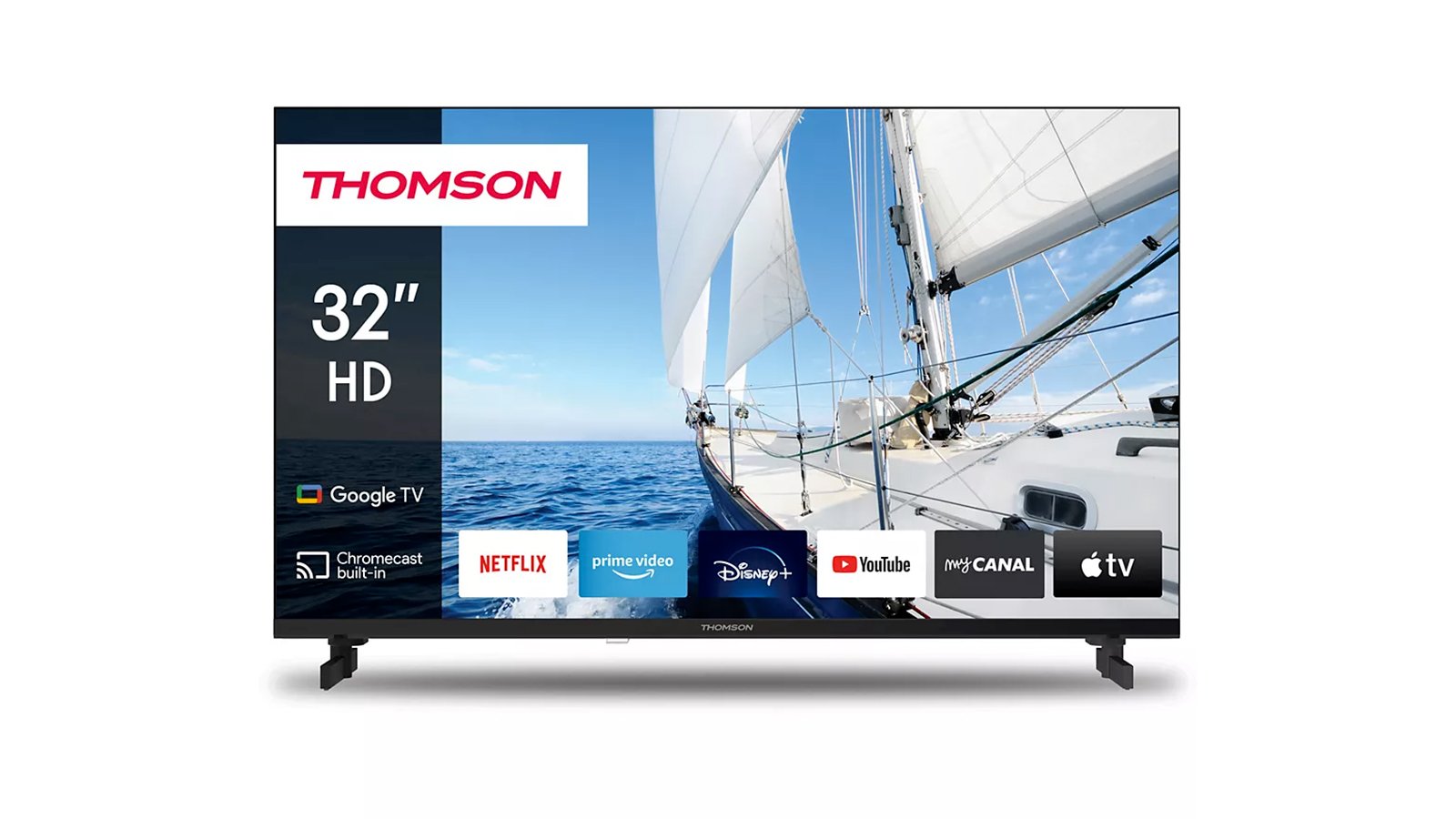 Le téléviseur 32 pouces (81 cm) Thomson 32HG2S14 à 179€ pendant le Black Friday. ©️ Thomson