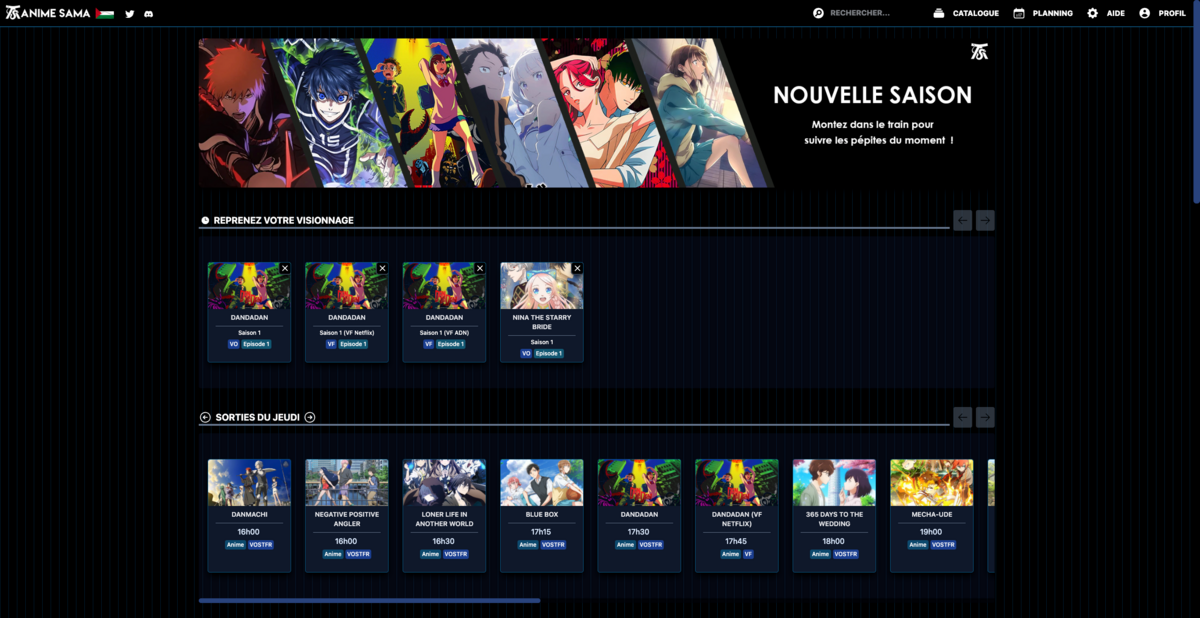 Anime-Sama un site d'anime gratuit