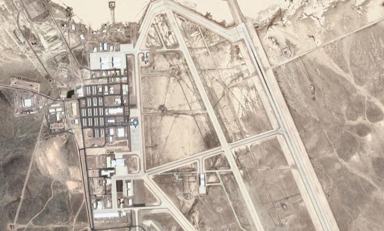 La Zone 51 dans le Nevada, en toute clarté © Google Maps