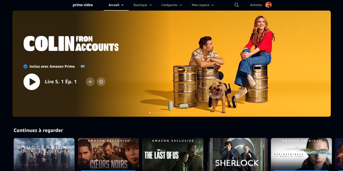 Prime Video - L'accueil 