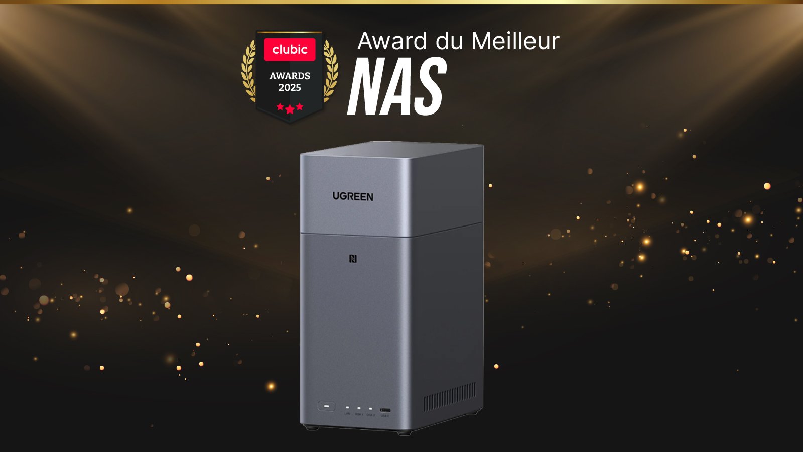  Le UGREEN NASync DH2300 décroche le Clubic Award du meilleur NAS © Clubic