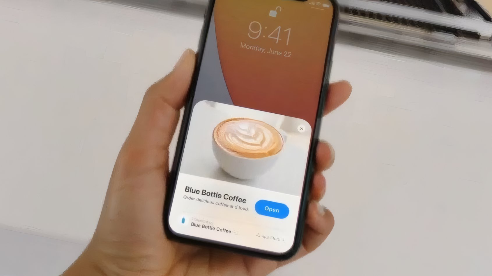Un « App Clip » d'Apple, l'équivalent iOS des Applications Instantanées, pour illustration. © Apple