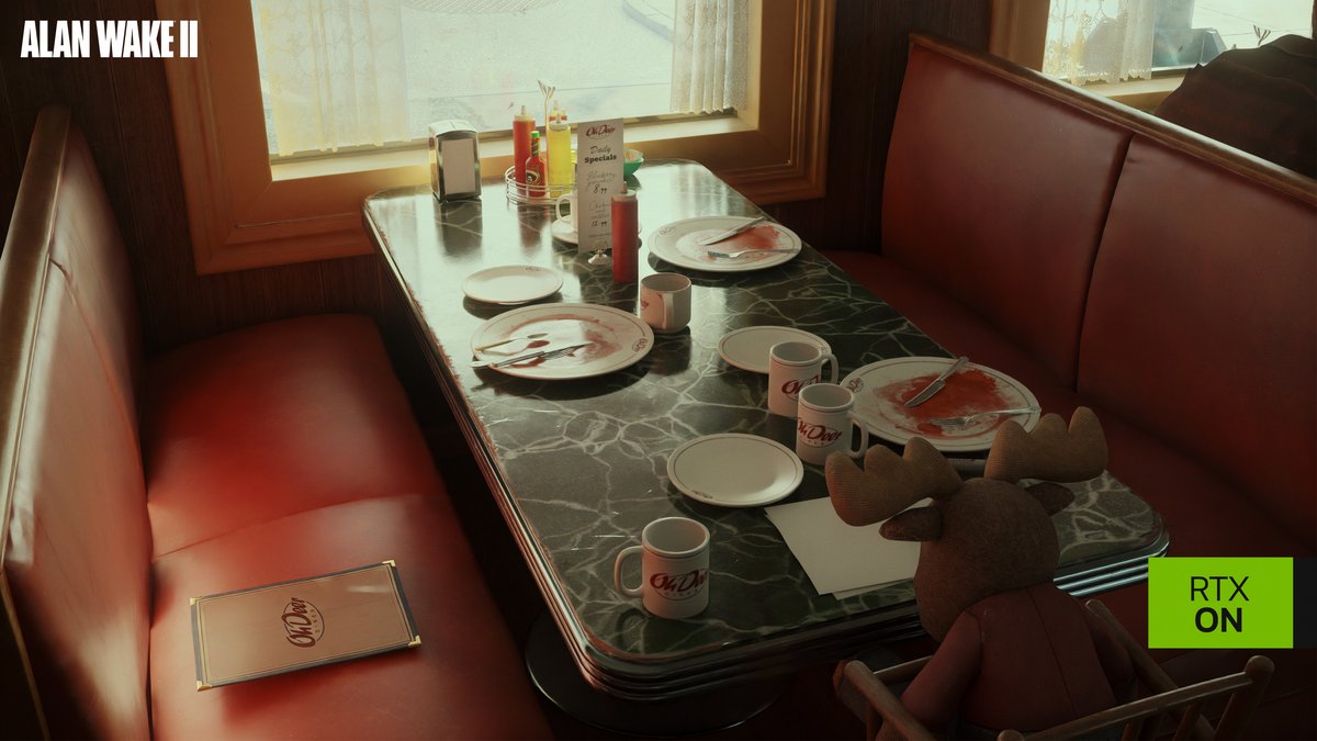 Le path tracing ou l'implémentation complète du ray tracing, sur Alan Wake 2 © NVIDIA