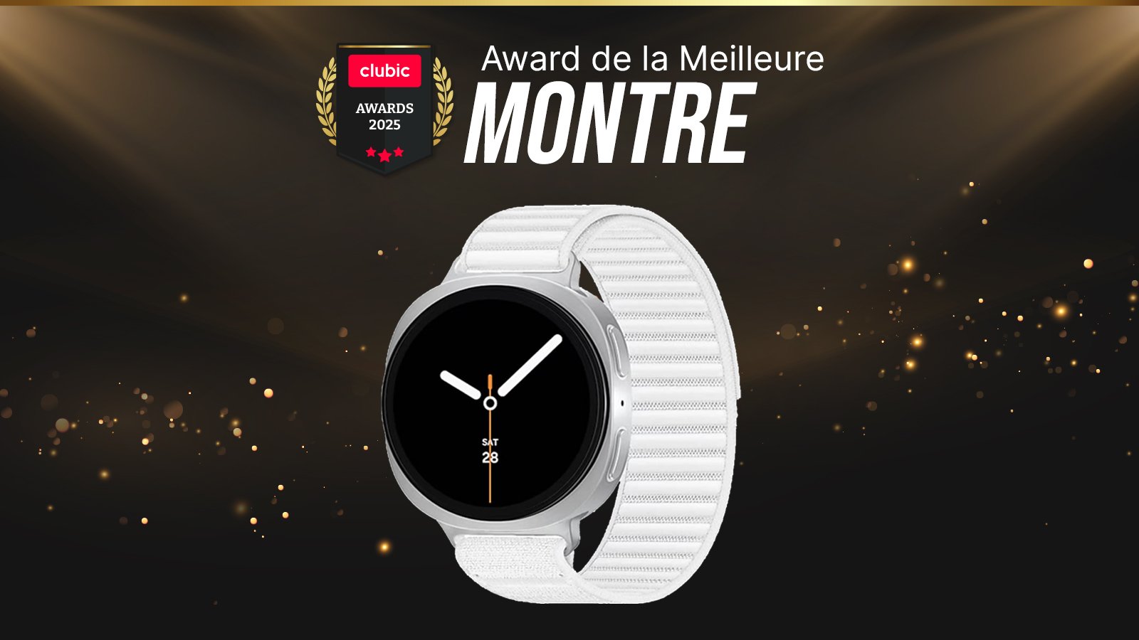 La Samsung Galaxy Watch 8 gagne le Clubic Award de la meilleure montre connectée 2025 ©Mathieu Grumiaux pour Clubic