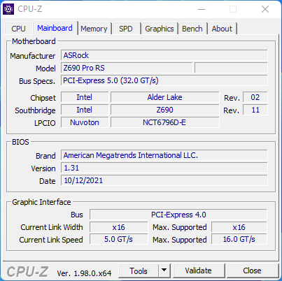 ASRock Z690 PRO RS