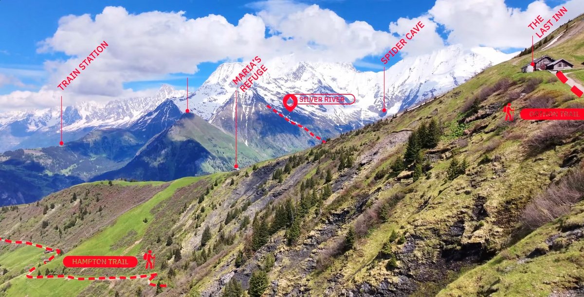 Voilà ce que vous verrez avec ces jumelles. Au premier plan, les pentes du mont Joly, le massif du mont Blanc au fond, le Prarion à gauche avec l'arrêt du TMB au Col de Voza. ©Unistellar