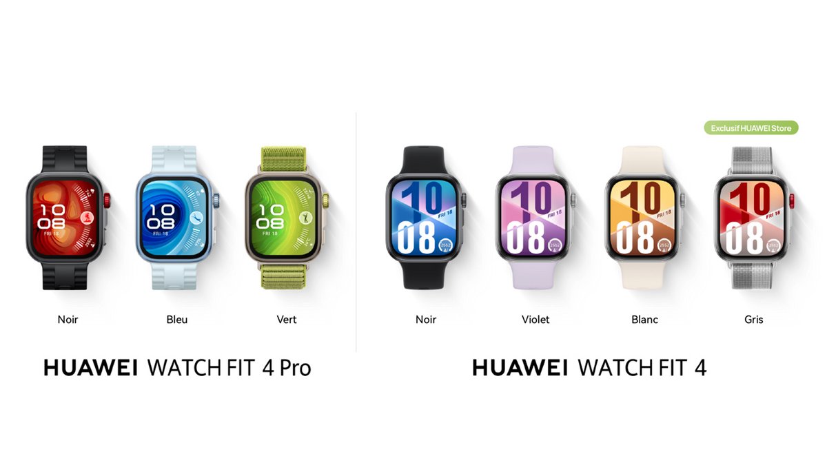 Avec 30 € de remise, un bracelet offert et 3 mois de Huawei Santé+, la Watch Fit 4 Pro s’accompagne d’une offre de lancement avantageuse ©HUAWEI
