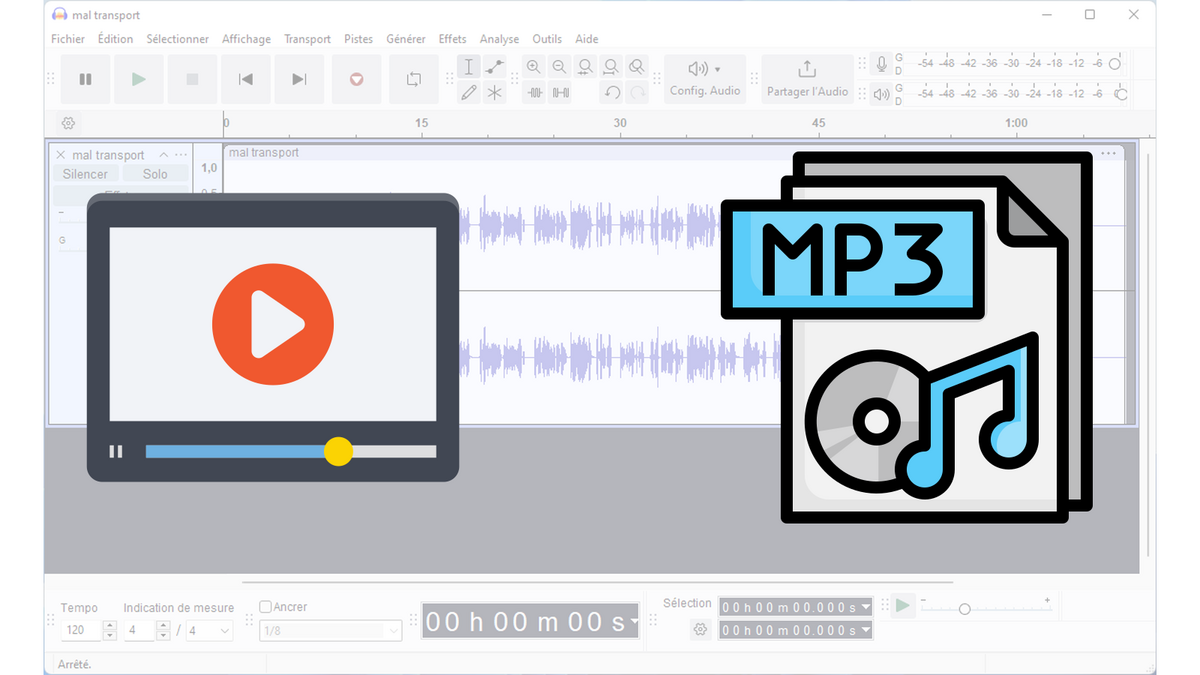 Convertir l’audio d’une vidéo YouTube en MP3 avec Audacity © Clubic