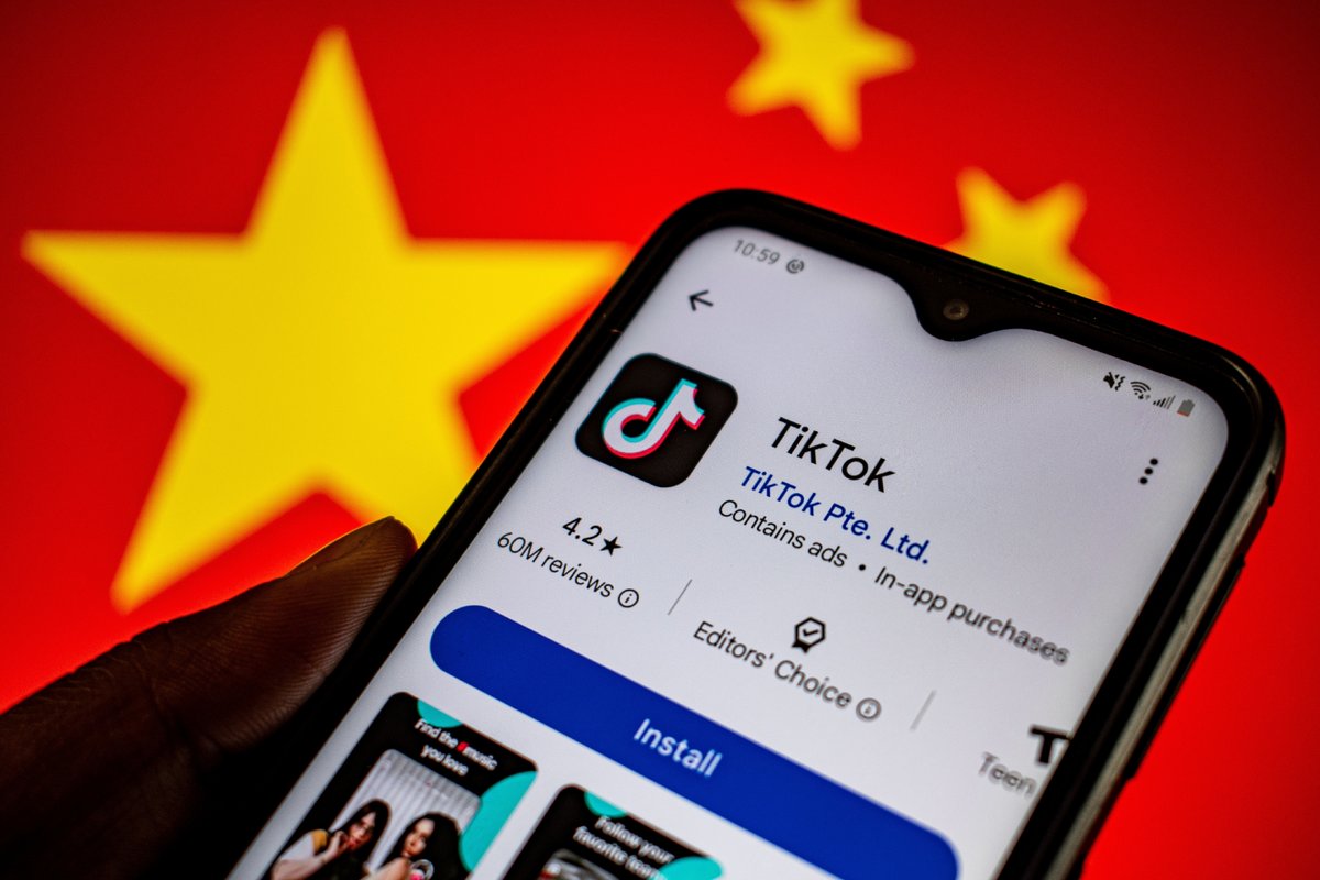 Les législateurs américains reprochent à TikTok son appartenance au géant chinois ByteDance. © Danille Nicole Wilson / Shutterstock