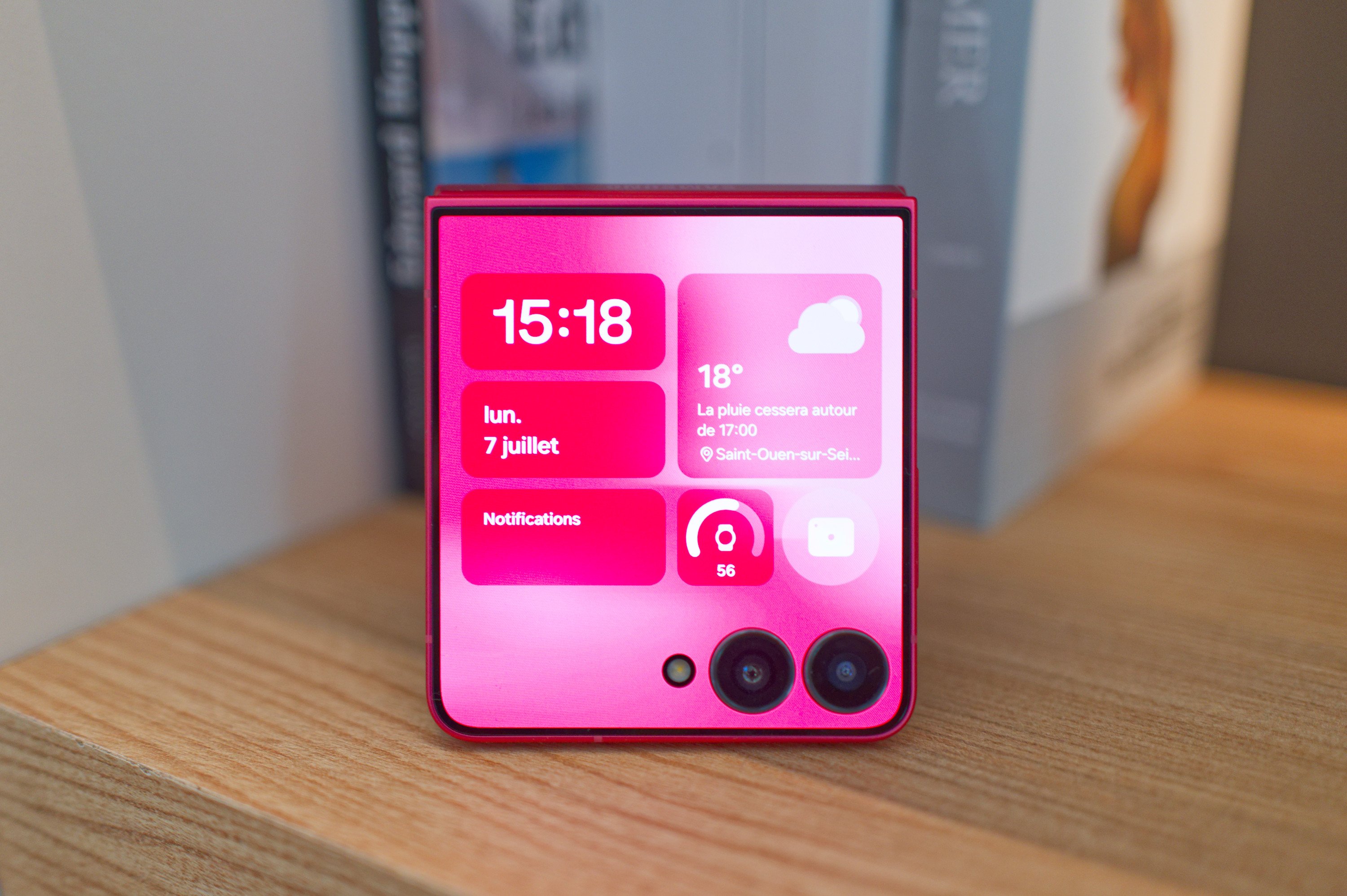 Photo du Samsung Galaxy Z Flip 7 prise lors de notre test © Clubic