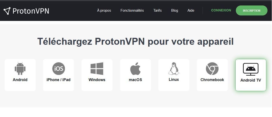 Installer Proton VPN sur Android TV 