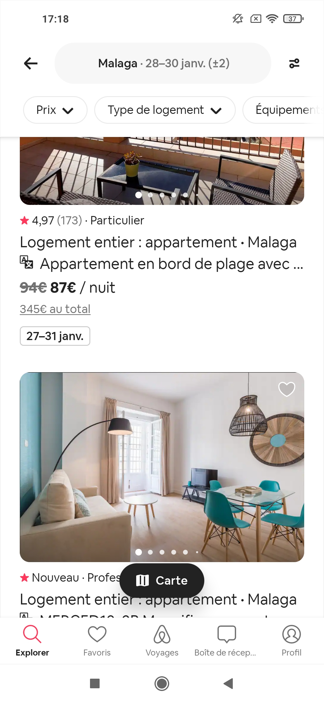 Airbnb screen 2