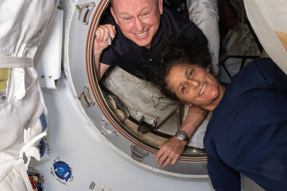 Les astronautes Butch Wilmore et Suni Williams. © NASA