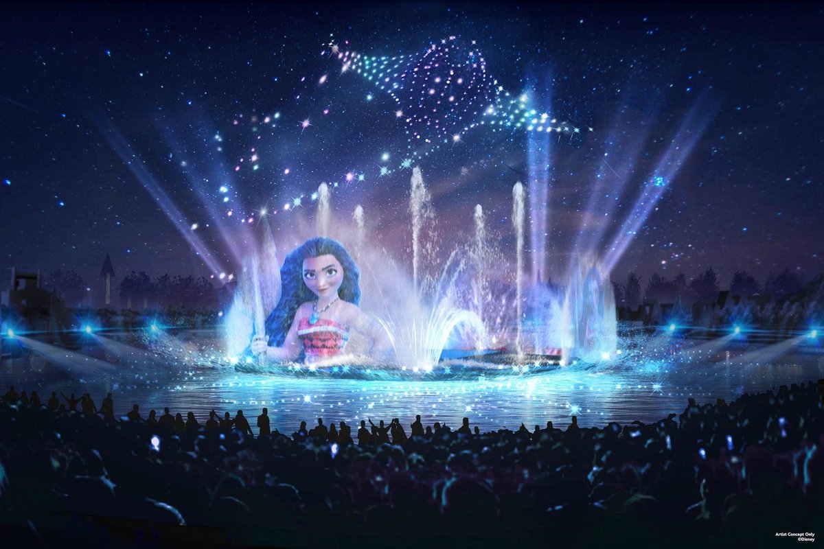 Visuel du futur spectacle nocturne de Disney Adventure World © Disney