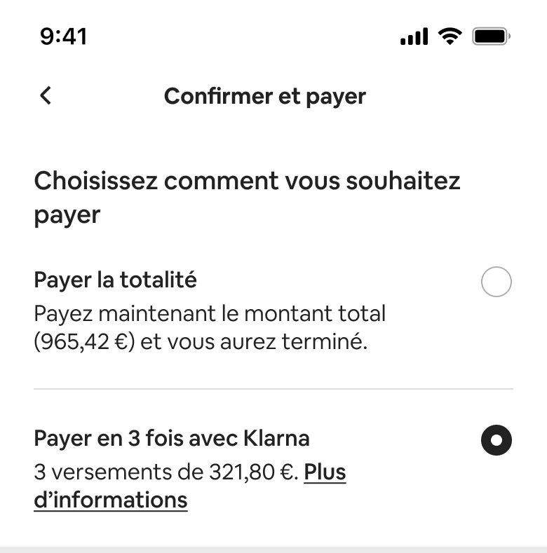 Le paiement en plusieurs fois arrive sur Airbnb © Airbnb