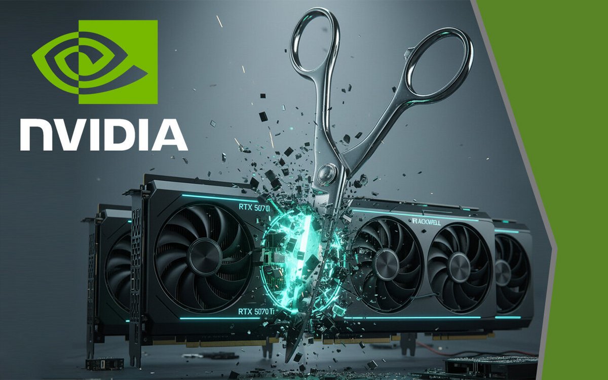 NVIDIA couperait dans la production des GeForce RTX 5070 Ti et GeForce RTX 5060 Ti 16 Go en particulier. ©TechPowerUp
