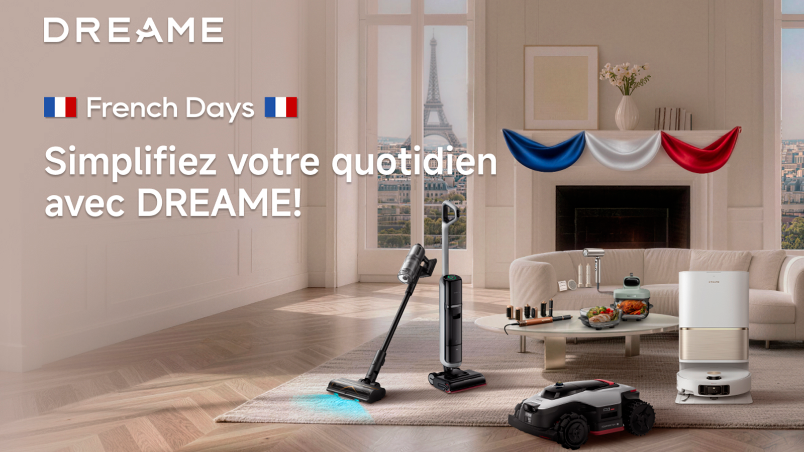 Pour les French Days, Dreame propose des remises sur plus de dix produits phares ©Dreame