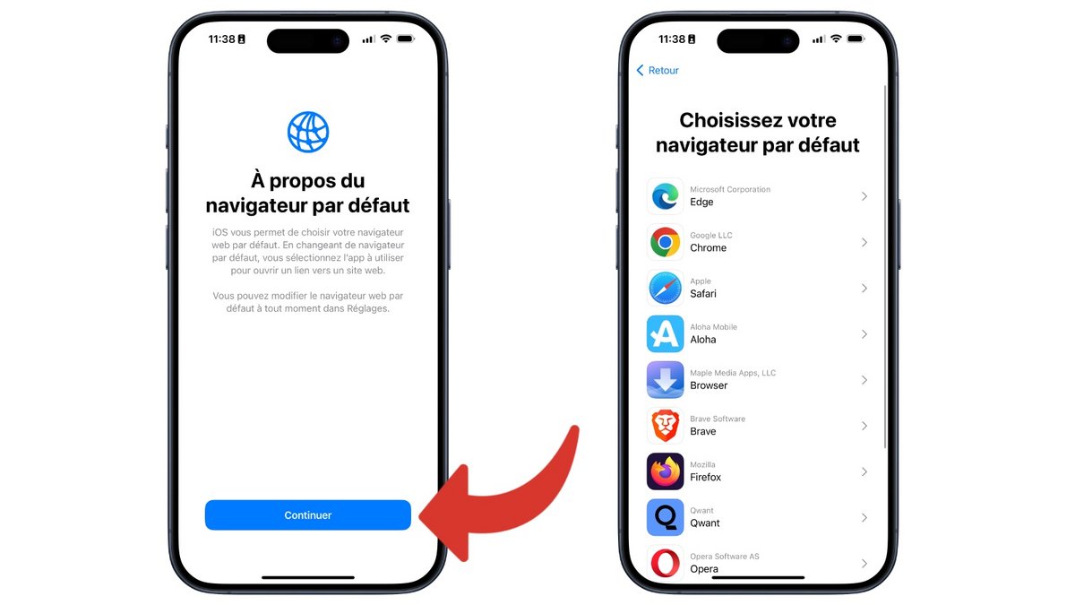 Choisissez votre navigateur par défaut au premier démarrage © Mathieu Grumiaux pour Clubic