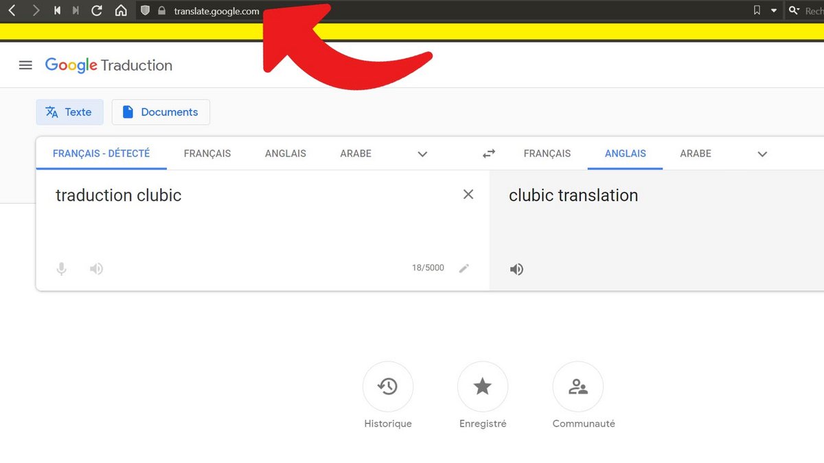 Google Traduction supprimer historique