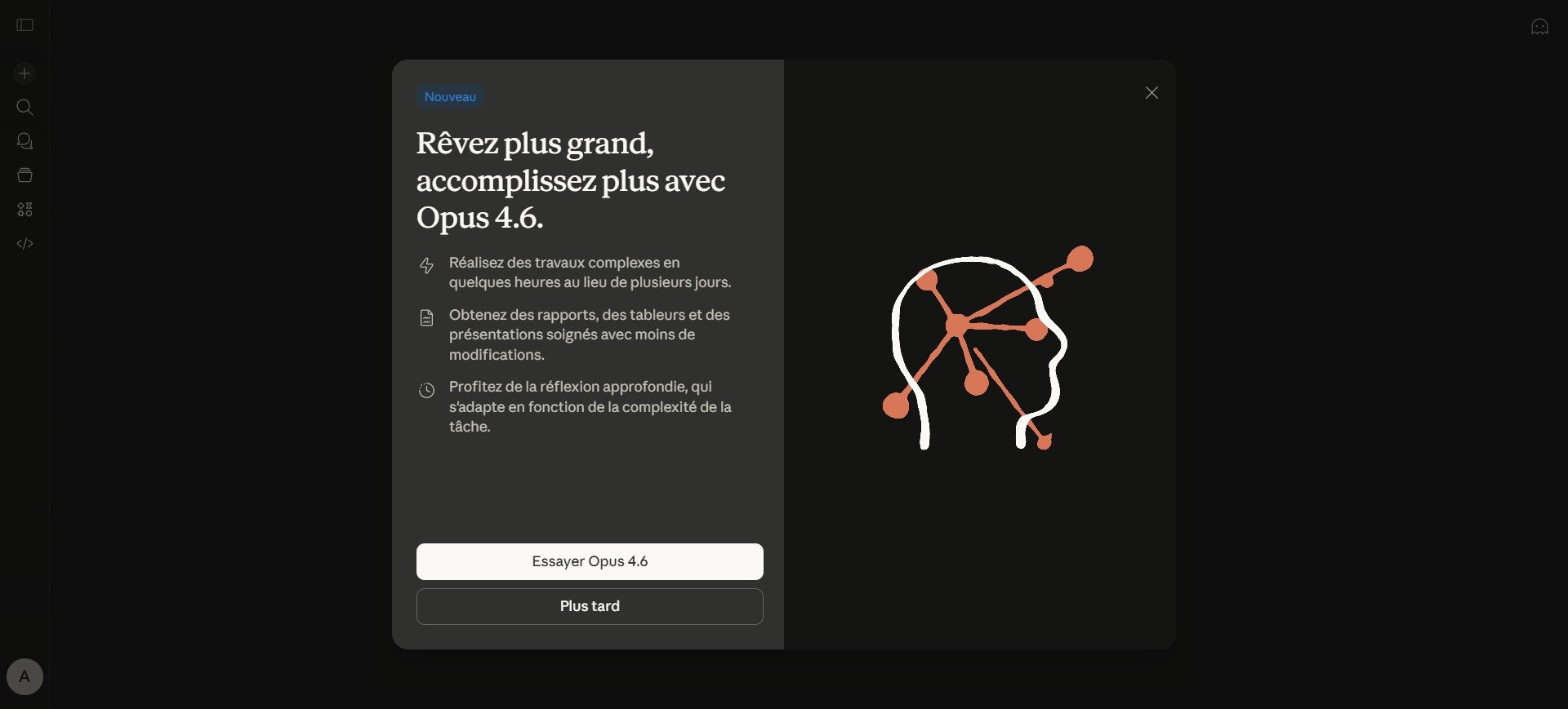 Capture d'écran de Claude, d'Anthropic. © Alexandre Boero / Clubic