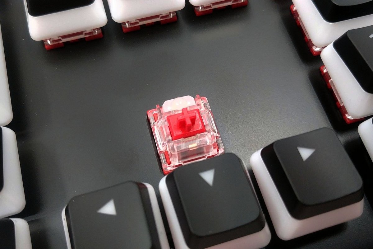 Les contacteurs HyperX Red sont des modèles « linéaires » © Nerces pour Clubic