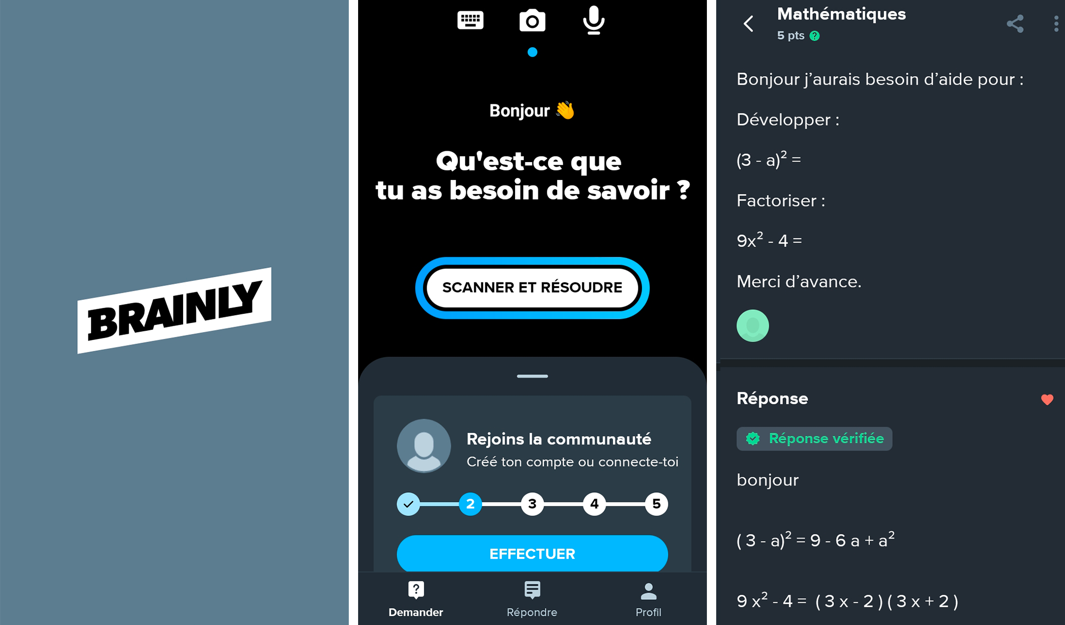 Télécharger Brainly (gratuit) Android, iOS, Web - Clubic