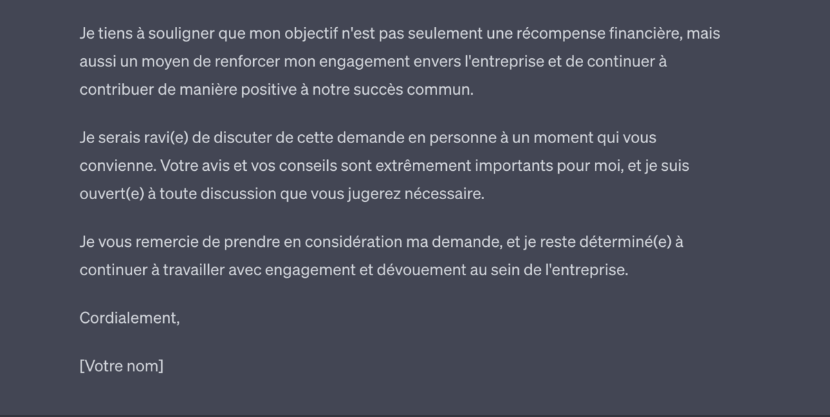 Exemple de prompt sur ChatGPT pour convaincre quelqu'un © Pascale Duc pour Clubic