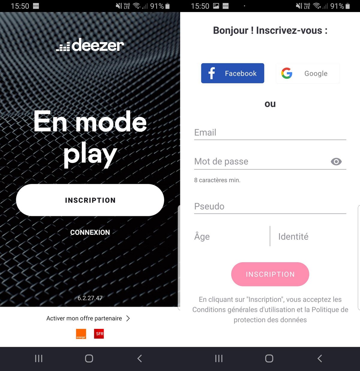 Comment créer un compte Deezer