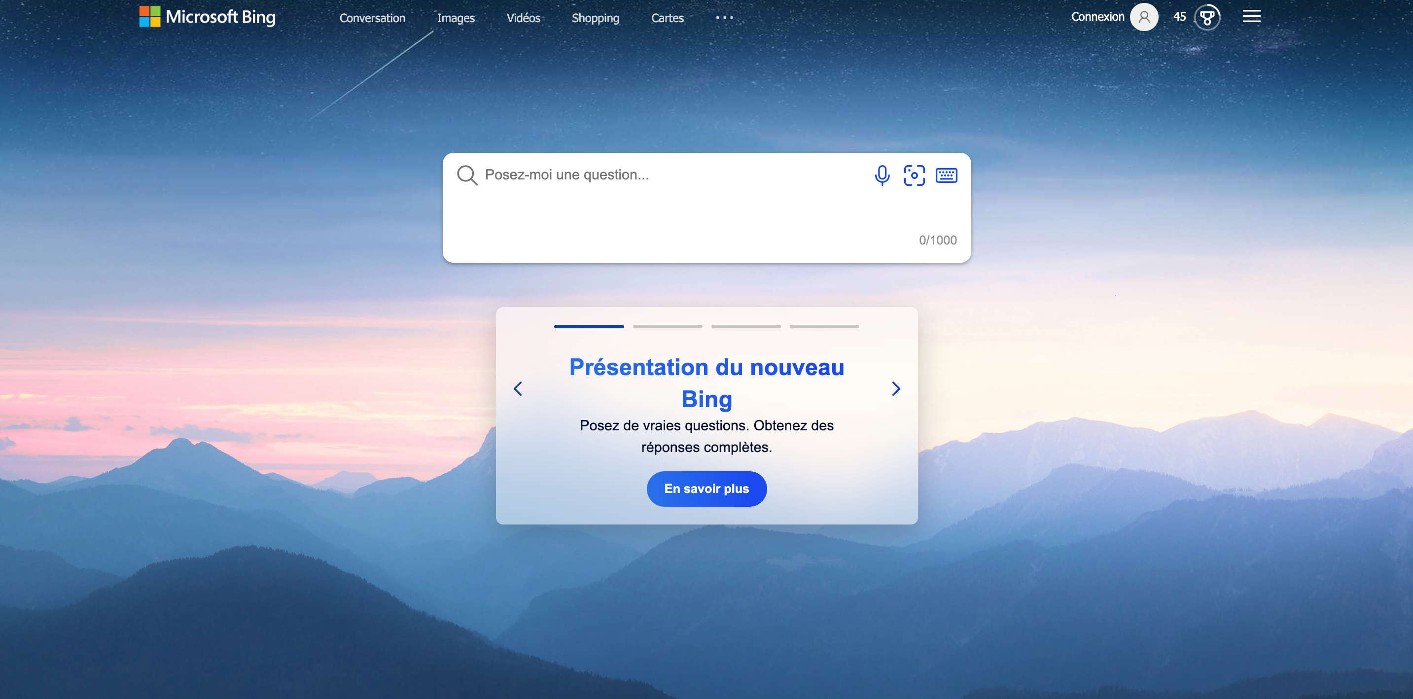 Capture d'écran de Bing © Clubic