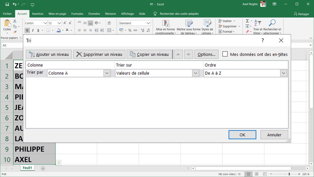 Tuto Excel