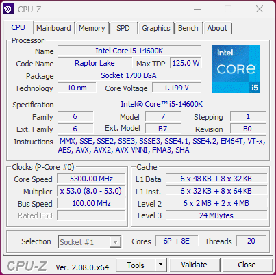 Intel Core i5-14600K