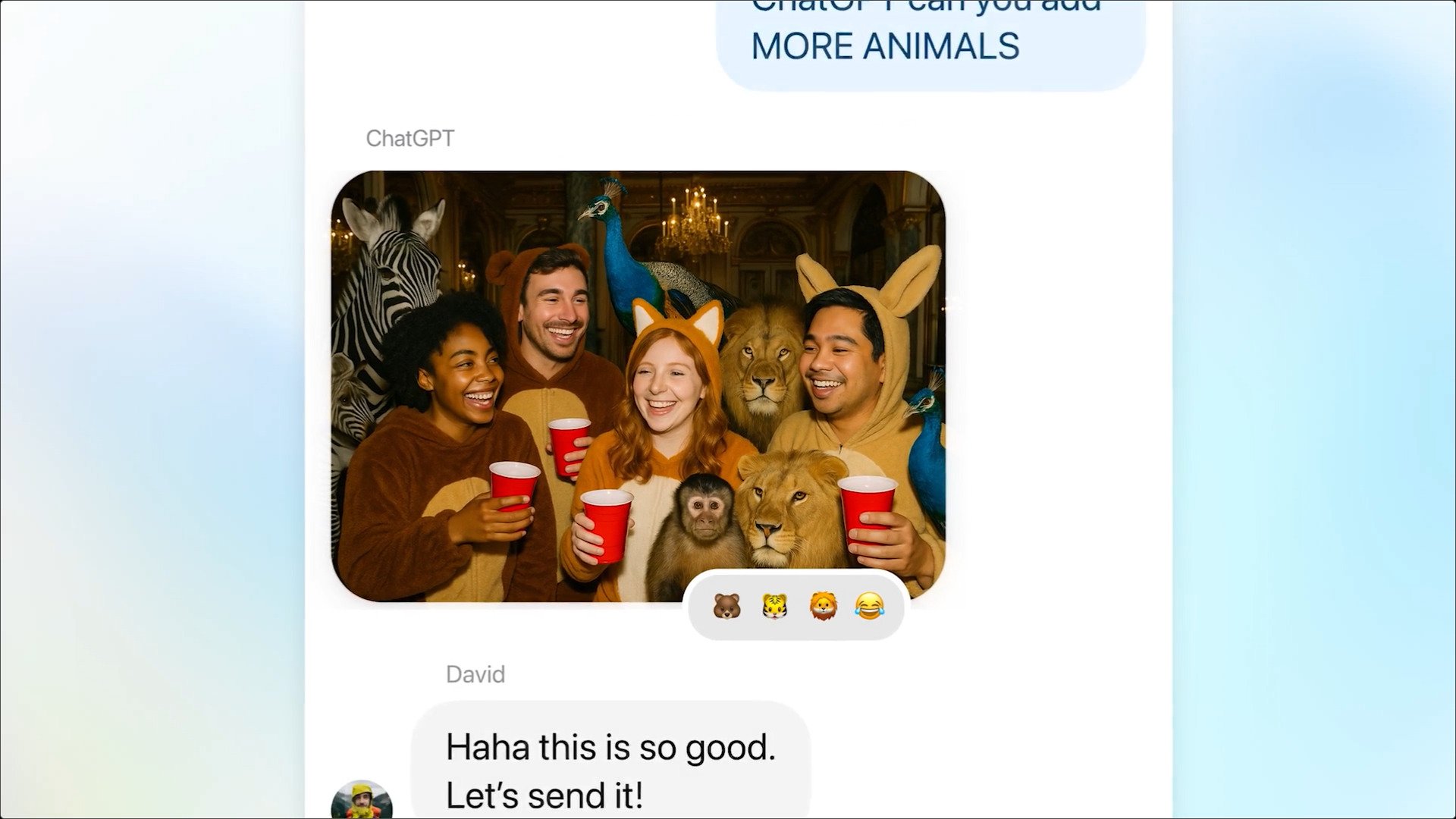 Les discussions de groupe sont arrivées sur ChatGPT. © Capture d'écran Clubic