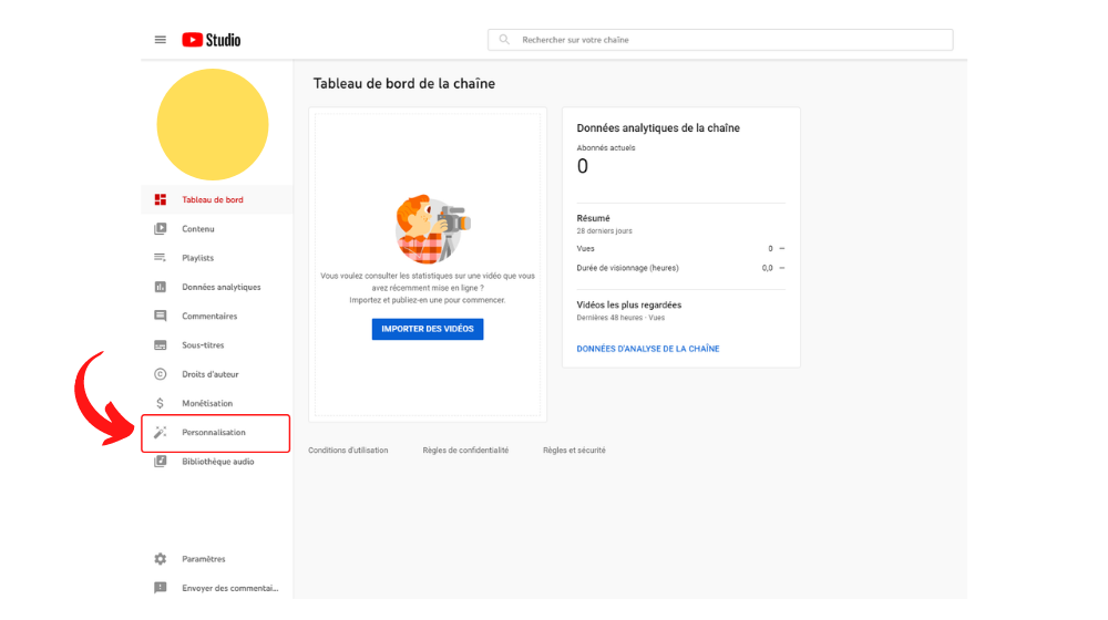 YT Personnalisation 0