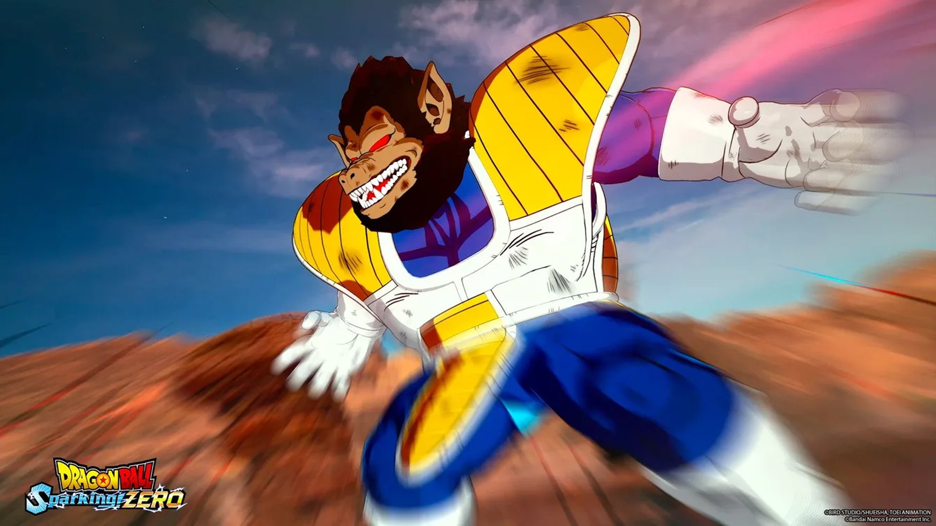 Vegeta Oozaru prêt à tout détruire sur son passage © Bandai Namco
