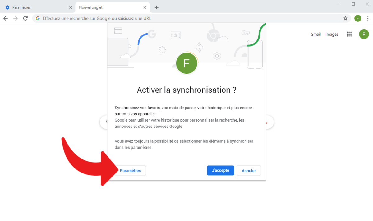 Comment synchroniser ses paramètres Google Chrome à son compte Google ?