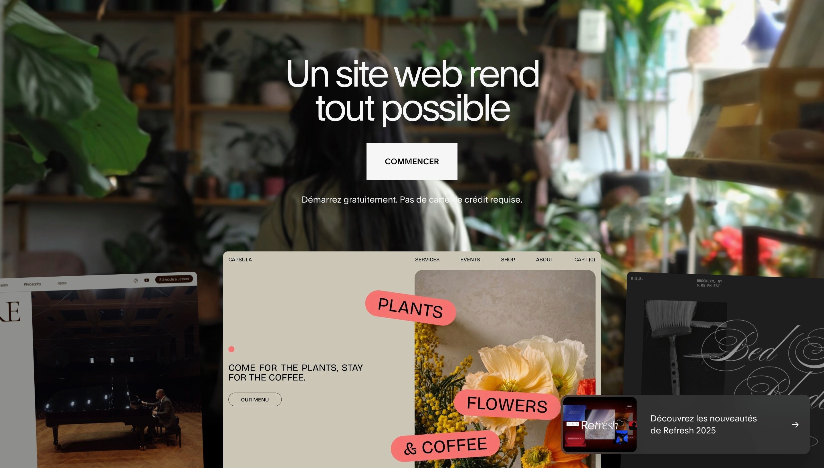Squarespace vous accompagne dans chaque étape du processus de création de votre site Web. @Squarespace
