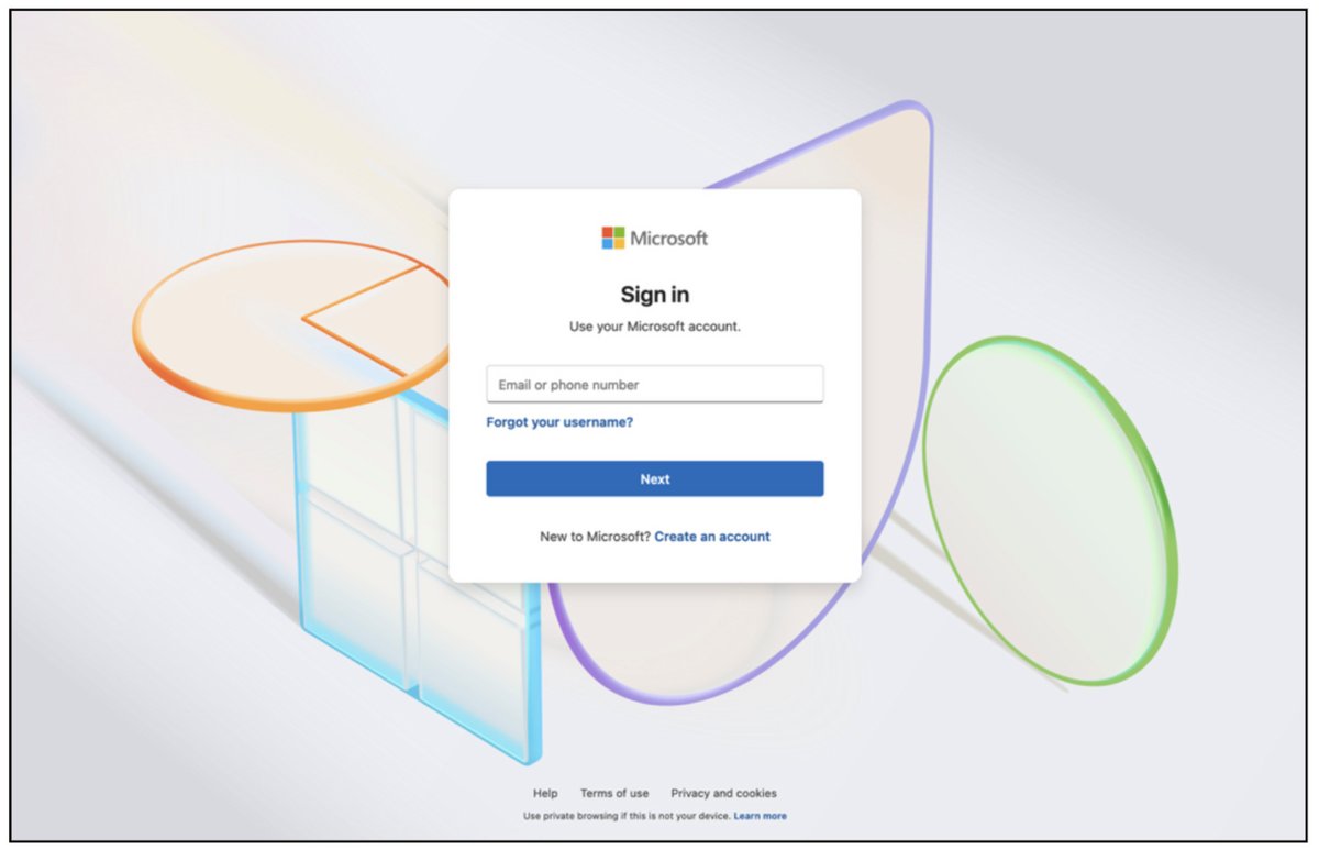 Page de destination typique du kit de phishing UNK_SparkyCarp AITM © Proofpoint