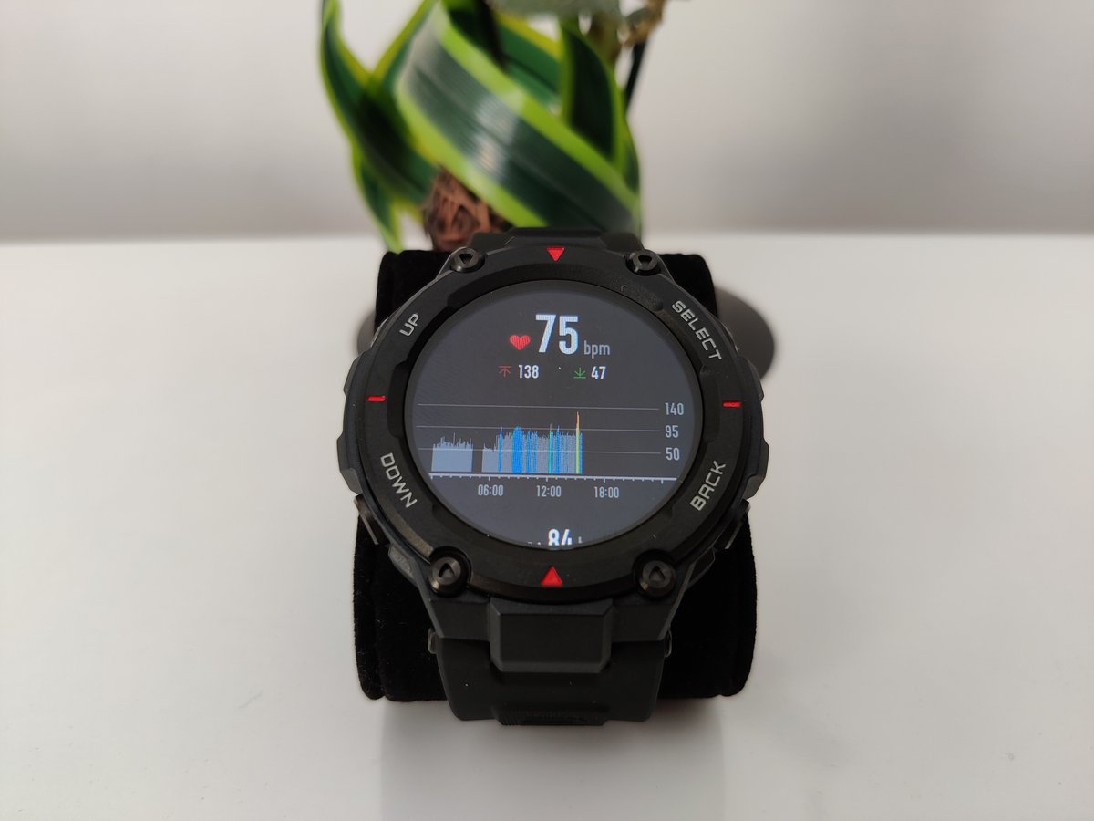 Amazfit T-Rex - Cadran cardiaque