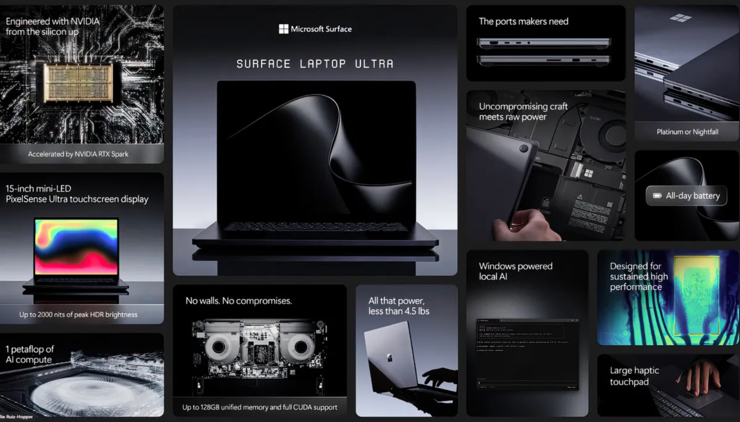 Le Surface Laptop Ultra s'annonce Ultra complet... et Ultra cher. © Microsoft via Windows Central