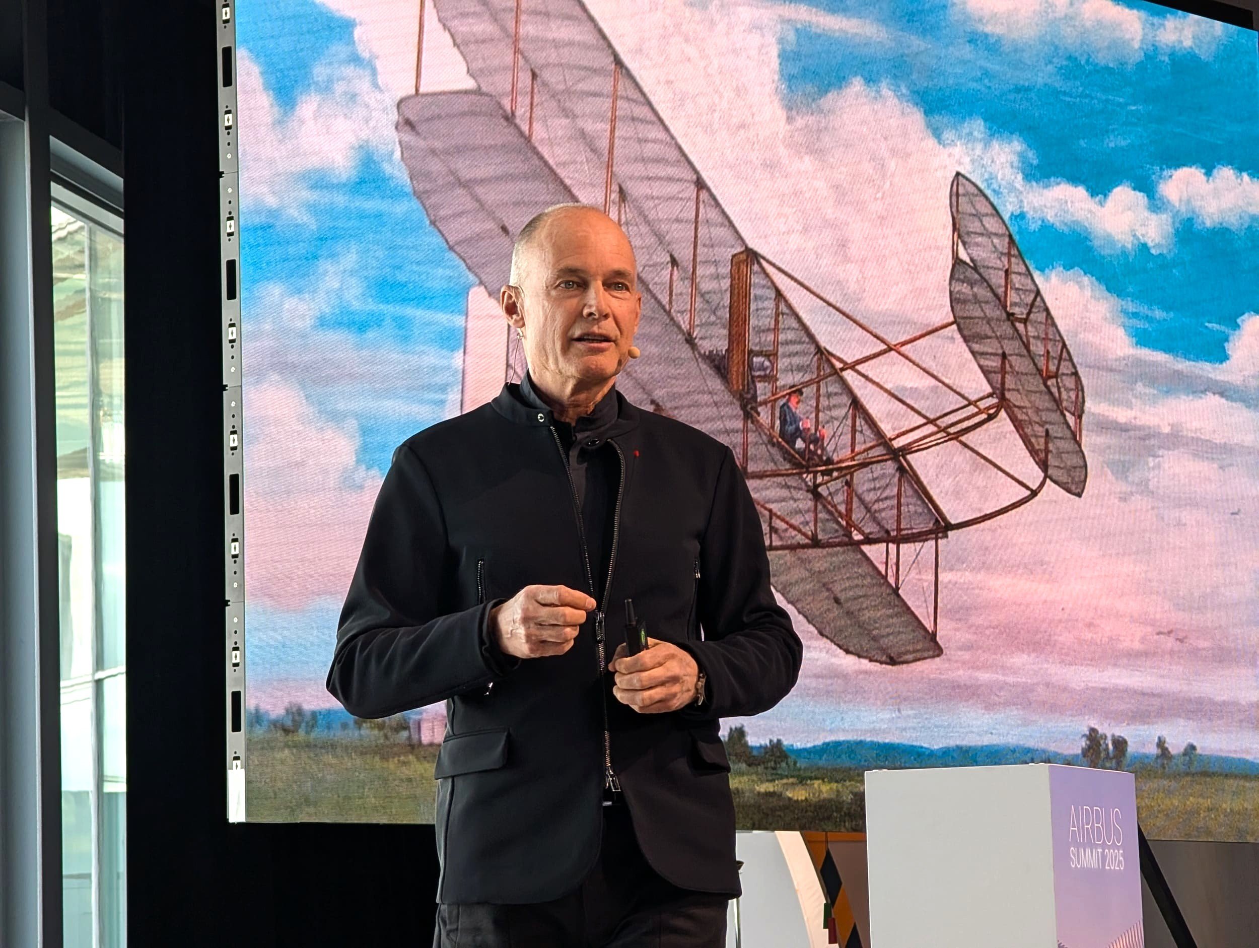 Bertrand Piccard, lors de l'Airbus Summit ce lundi 24 mars 2025 © Alexandre Boero / Clubic
