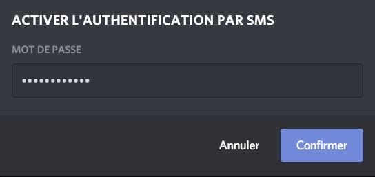 tuto discord deux facteurs sms4