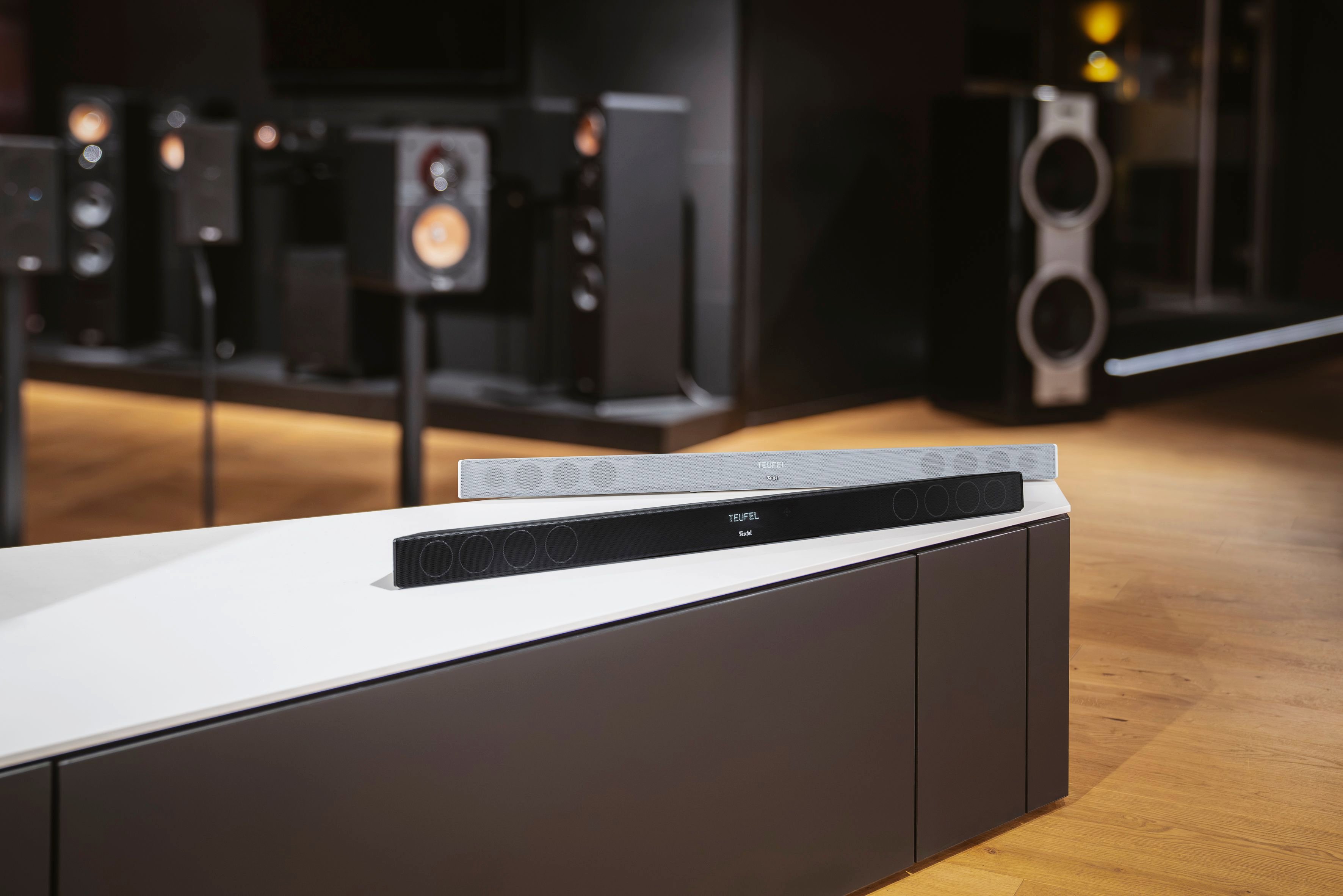 Une barre de son Teufel compatible Dolby Atmos, pour un prix inchangé. © Teufel