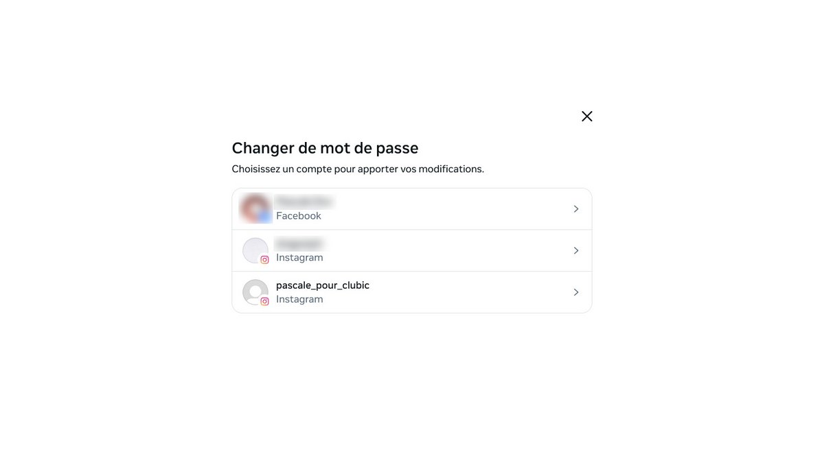 Changer de mot de passe pour un compte Instagram © Pascale Duc pour Clubic