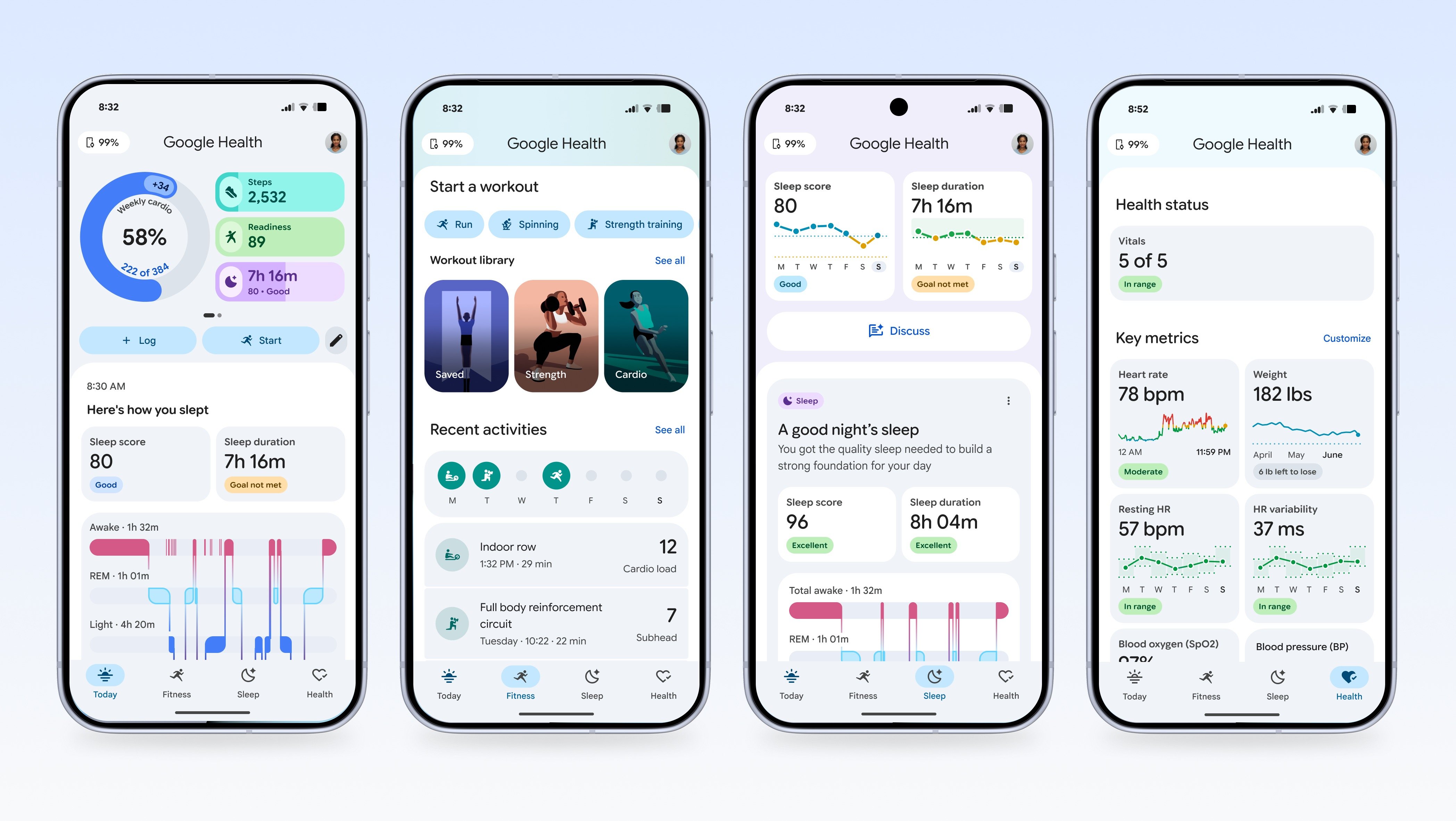 Google Health, le nouveau hub santé qui prend la suite de l'app Fitbit ©Google