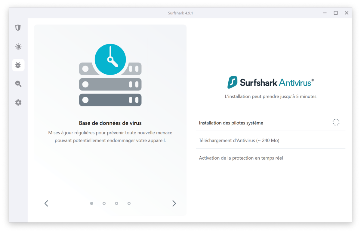 Surfshark One - L'installation de l'antivirus