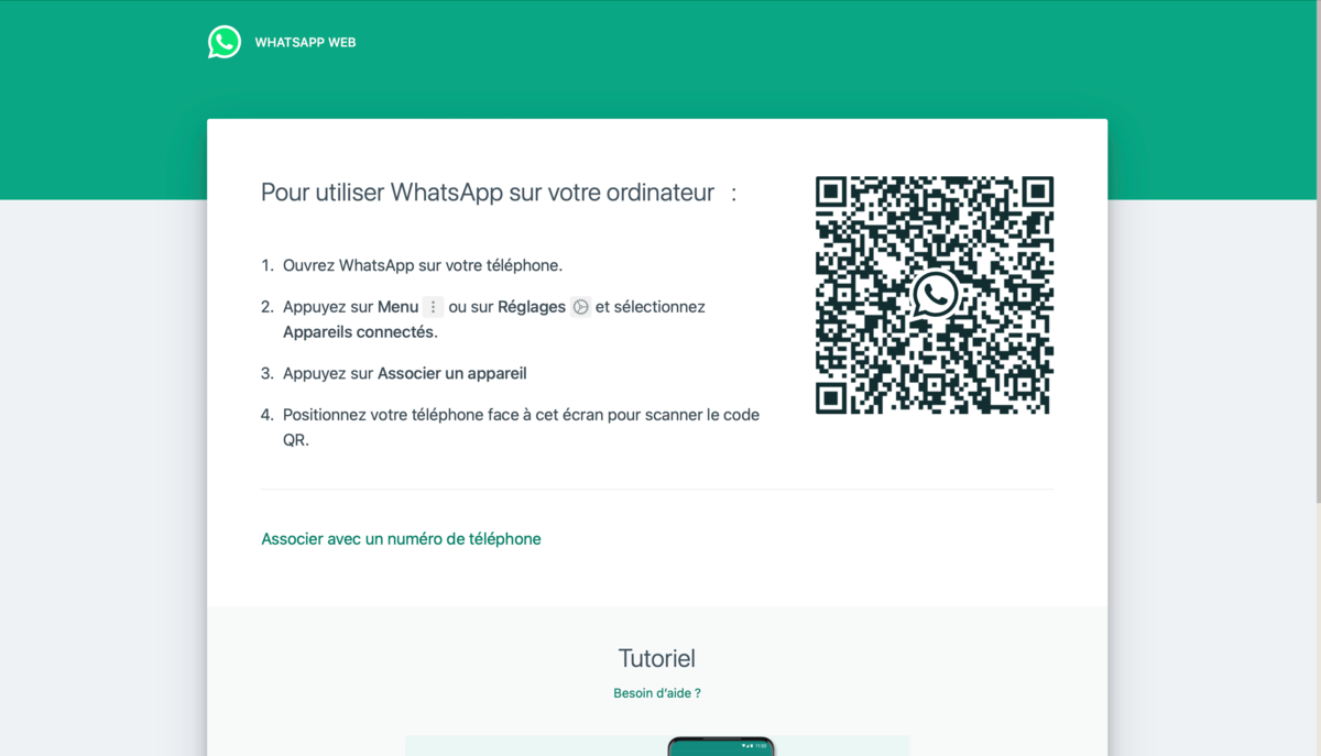 Comment utiliser WhatsApp Web ?