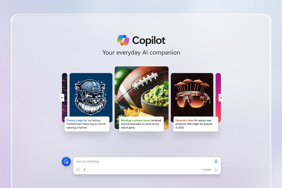 Le design de Copilot est plus épuré. © Microsoft